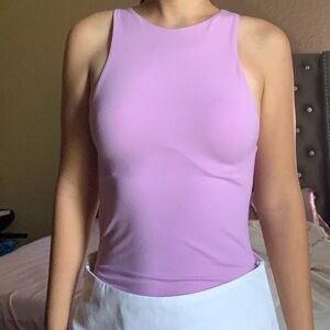 Zara basic light purple bodysuit